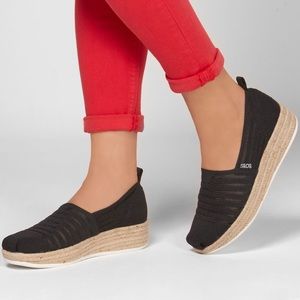 BOBS SKECHERS Highlights 2.0 Homestretch Espadrilles Slip On Shoes Size 7.5